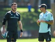 13 April 2023; Will Connors and backs coach Andrew Goodman during a Leinster Rugby squad training session at St Stithian's College in Johannesburg, South Africa. Photo by Harry Murphy/Sportsfile