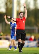 14 April 2023; Referee Chris Sheehan during the SSE Airtricity Men's First Division match between Waterford and Kerry at the RSC in Waterford. Photo by Michael P Ryan/Sportsfile