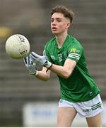 15 April 2023; Barry Goodwin of Fermanagh during the Electric Ireland Ulster GAA Football Minor Championship Round 1 match between Fermanagh and Monaghan at Brewster Park in Enniskillen, Fermanagh. Photo by Ramsey Cardy/Sportsfile