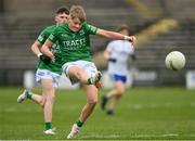 15 April 2023; Lochlann King of Fermanagh during the Electric Ireland Ulster GAA Football Minor Championship Round 1 match between Fermanagh and Monaghan at Brewster Park in Enniskillen, Fermanagh. Photo by Ramsey Cardy/Sportsfile