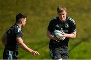 17 April 2023; Conor O’Tighearnaigh, right, and Lee Barron during a Leinster Rugby squad training session at St Peter's College in Johannesburg, South Africa. Photo by Harry Murphy/Sportsfile