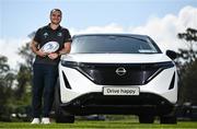 20 April 2023; Leinster player James Lowe at the announcement of the Windsor Motors and Leinster Rugby Sponsorship Extension at UCD in Dublin. Photo by David Fitzgerald/Sportsfile