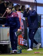 21 April 2023; Drogheda United manager Kevin Doherty, right, during the SSE Airtricity Men's Premier Division match between Drogheda United and Bohemians at Weaver's Park in Drogheda, Louth. Photo by Stephen McCarthy/Sportsfile