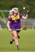 22 April 2023; Aisling Goggins of Wexford during the Electric Ireland Camogie Minor A Shield Semi-Final match between Antrim and Wexford at Coralstown Kinnegad GAA in Westmeath. Photo by Stephen Marken/Sportsfile