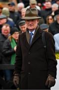 25 April 2023; Trainer Willie Mullins after sending out Facile Vega to win the KPMG Champion Novice Hurdle during day one of the Punchestown Festival at Punchestown Racecourse in Kildare. Photo by Harry Murphy/Sportsfile