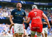 29 April 2023; Jack Conan of Leinster celebrates after scoring his side's first try during the Heineken Champions Cup Semi Final match between Leinster and Toulouse at the Aviva Stadium in Dublin. Photo by Brendan Moran/Sportsfile