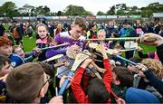 29 April 2023; Wexford goalkeeper James Lawlor signs autographs after the Leinster GAA Hurling Senior Championship Round 2 match between Wexford and Antrim at Chadwicks Wexford Park in Wexford. Photo by Tyler Miller/Sportsfile