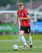 28 April 2023; Ronan Boyce of Derry City during the SSE Airtricity Men's Premier Division match between Derry City and St Patrick's Athletic at The Ryan McBride Brandywell Stadium in Derry. Photo by Ramsey Cardy/Sportsfile