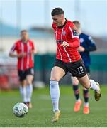 28 April 2023; Ryan Graydon of Derry City during the SSE Airtricity Men's Premier Division match between Derry City and St Patrick's Athletic at The Ryan McBride Brandywell Stadium in Derry. Photo by Ramsey Cardy/Sportsfile