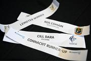 2 May 2023; The teams drawn in Group 3 for the Sam Maguire Cup, Leinster winner, Connacht runner-up, Roscommon and Kildare during the GAA Football All-Ireland Senior Championship and Tailteann Cup draws at Croke Park in Dublin. Photo by Brendan Moran/Sportsfile