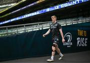 5 May 2023; Tommy O'Brien during a Leinster Rugby captain's run at the Aviva Stadium in Dublin. Photo by Harry Murphy/Sportsfile