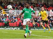 5 May 2023; Tunde Owolabi of Cork City during the SSE Airtricity Men's Premier Division match between Cork City and St Patrick's Athletic at Turner's Cross in Cork. Photo by Michael P Ryan/Sportsfile