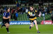 6 May 2023; Action between North Meath and Wexford Wanderers in the Bank of Ireland Half-Time Minis during the United Rugby Championship quarter-final match between Leinster and Cell C Sharks at the Aviva Stadium in Dublin. Photo by Harry Murphy/Sportsfile