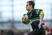 6 May 2023; Action between New Ross Dunbrody RFC and De La Salle Palmerston RFC in the Bank of Ireland Half-Time Minis during the United Rugby Championship quarter-final match between Leinster and Cell C Sharks at the Aviva Stadium in Dublin. Photo by Brendan Moran/Sportsfile