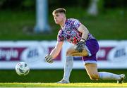 12 May 2023; UCD goalkeeper Kian Moore during the SSE Airtricity Men's Premier Division match between UCD and Shamrock Rovers at the UCD Bowl in Dublin. Photo by Seb Daly/Sportsfile