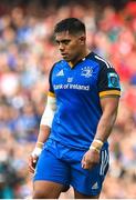 13 May 2023; Michael Ala'Alatoa of Leinster during the United Rugby Championship Semi-Final match between Leinster and Munster at the Aviva Stadium in Dublin. Photo by Seb Daly/Sportsfile