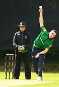 15 May 2023; Trent McKeegan of North West Warriors during the Cricket Ireland Inter-Provincial Series match between Munster Reds and North West Warriors at The Mardyke in Cork. Photo by Eóin Noonan/Sportsfile