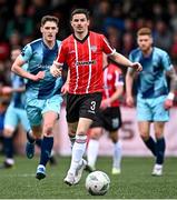 15 May 2023; Ciaran Coll of Derry City during the SSE Airtricity Men's Premier Division match between Derry City and Dundalk at The Ryan McBride Brandywell Stadium in Derry. Photo by Ramsey Cardy/Sportsfile