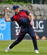 16 May 2023; Cade Carmichael of Northern Knights during the CI Inter-Provincial Series 2023 match between Leinster Lightning and Northern Knights at Pembroke Cricket Club in Dublin. Photo by Brendan Moran/Sportsfile