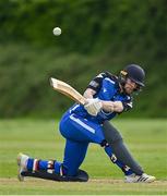 16 May 2023; Mark Donegan of Leinster Lightning hits a four during the CI Inter-Provincial Series 2023 match between Leinster Lightning and Northern Knights at Pembroke Cricket Club in Dublin. Photo by Brendan Moran/Sportsfile