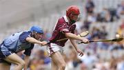 13 June 2004; Shane McDonnell, Westmeath, in action against Sean O'Shea, Dublin. Guinness Leinster Senior Hurling Championship Quarter-Final, Dublin v Westmeath, Croke Park, Dublin. Picture credit; Brian Lawless / SPORTSFILE