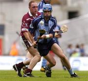 13 June 2004; Aodhan de Paor, Dublin, in action against Westmeath. Guinness Leinster Senior Hurling Championship Quarter-Final, Dublin v Westmeath, Croke Park, Dublin. Picture credit; Brian Lawless / SPORTSFILE