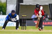 18 May 2023; Ali Frost of Munster Reds during the Rario Inter-Provincial Cup match between Leinster Lightning and Munster Reds at Pembroke Cricket Club in Dublin. Photo by Tyler Miller/Sportsfile