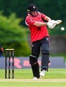 18 May 2023; PJ Moor of Munster Reds during the Rario Inter-Provincial Cup match between Leinster Lightning and Munster Reds at Pembroke Cricket Club in Dublin. Photo by Tyler Miller/Sportsfile