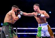 20 May 2023; Paddy Donovan, right, and Sam O'Maison during their welterweight bout at the 3Arena in Dublin. Photo by Stephen McCarthy/Sportsfile