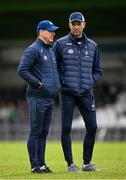 21 May 2023; Kildare selectors Anthony Rainbow, left, and Dermot Earley before the GAA Football All-Ireland Senior Championship Round 1 match between Sligo and Kildare at Markievicz Park in Sligo. Photo by Ramsey Cardy/Sportsfile