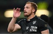 19 May 2023; Ihaia West of RC Toulon during the EPCR Challenge Cup Final match between Glasgow Warriors and RC Toulon at Aviva Stadium in Dublin. Photo by Brendan Moran/Sportsfile