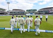 2 June 2023; Ireland players make their way to the pitch for day two of the Test Match between England and Ireland at Lords Cricket Ground in London, England. Photo by Matt Impey/Sportsfile