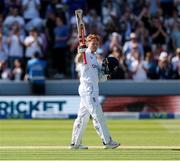 2 June 2023; Ollie Pope of England acknowledges the crowd after reaching his double century  during day two of the Test Match between England and Ireland at Lords Cricket Ground in London, England. Photo by Matt Impey/Sportsfile