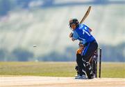 5 June 2023; Georgia Atkinson of Typhoons during the Evoke Super Series 2023 match between Scorchers and Typhoons at Oak Hill Cricket Club in Kilbride, Wicklow. Photo by Tyler Miller/Sportsfile