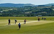 5 June 2023; A general view of the action during the Evoke Super Series 2023 match between Scorchers and Typhoons at Oak Hill Cricket Club in Kilbride, Wicklow. Photo by Tyler Miller/Sportsfile