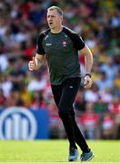 4 June 2023; Derry selector Enda Muldoon before the GAA Football All-Ireland Senior Championship Round 2 match between Donegal and Derry at MacCumhaill Park in Ballybofey, Donegal. Photo by Brendan Moran/Sportsfile