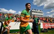 4 June 2023; Daire Ó Baoill of Donegal runs onto the pitch before the GAA Football All-Ireland Senior Championship Round 2 match between Donegal and Derry at MacCumhaill Park in Ballybofey, Donegal. Photo by Brendan Moran/Sportsfile