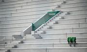 9 June 2023; Two new seats in the under-construction north stand are seen before the SSE Airtricity Men's Premier Division match between Shamrock Rovers and UCD at Tallaght Stadium in Dublin. Photo by Harry Murphy/Sportsfile