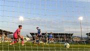 9 June 2023; Harvey O'Brien of UCD scores an own goal, Shamrock Rovers' first goal, during the SSE Airtricity Men's Premier Division match between Shamrock Rovers and UCD at Tallaght Stadium in Dublin. Photo by Harry Murphy/Sportsfile