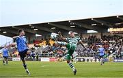 9 June 2023; Graham Burke of Shamrock Rovers controls the ballduring the SSE Airtricity Men's Premier Division match between Shamrock Rovers and UCD at Tallaght Stadium in Dublin. Photo by Harry Murphy/Sportsfile