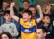 10 June 2023; Clare supporter Dan Carey during the 2023 All-Ireland U14 Bronze Final match between Clare and Wicklow at McDonagh Park in Nenagh, Tipperary. Photo by Michael P Ryan/Sportsfile