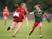 10 June 2023; Action from the 2023 All-Ireland U14 Platinum Final match between Cork and Mayo at McDonagh Park in Nenagh, Tipperary. Photo by Michael P Ryan/Sportsfile