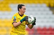 10 June 2023; Shamrock Rovers goalkeeper Amanda Budden during the SSE Airtricity Women's Premier Division match between Shamrock Rovers and Peamount United at Tallaght Stadium in Dublin. Photo by Seb Daly/Sportsfile