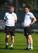 14 June 2023; Manager Stephen Kenny and coach Keith Andrews, right, during a Republic of Ireland training session at Calista Sports Centre in Antalya, Turkey. Photo by Stephen McCarthy/Sportsfile
