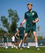 14 June 2023; Liam Scales during a Republic of Ireland training session at Calista Sports Centre in Antalya, Turkey. Photo by Stephen McCarthy/Sportsfile