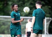 14 June 2023; Bosun Lawal during a Republic of Ireland training session at Parktherme-Arena Bad Radkersburg in Austria. Photo by Blaz Weindorfer/Sportsfile
