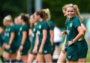 16 June 2023; Jamie Finn during a Republic of Ireland women open training session at UCD Bowl in Dublin. Photo by Ramsey Cardy/Sportsfile