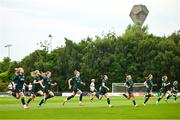 16 June 2023; Players during a Republic of Ireland women open training session at UCD Bowl in Dublin. Photo by Ramsey Cardy/Sportsfile