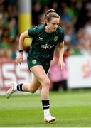 16 June 2023; Heather Payne during a Republic of Ireland women open training session at UCD Bowl in Dublin. Photo by Ramsey Cardy/Sportsfile