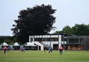 18 June 2023; A general view action during the Evoke Super Series 2023 match between Typhoons and Dragons at YMCA Sports Ground on Claremont Road, Dublin. Photo by Piaras Ó Mídheach/Sportsfile